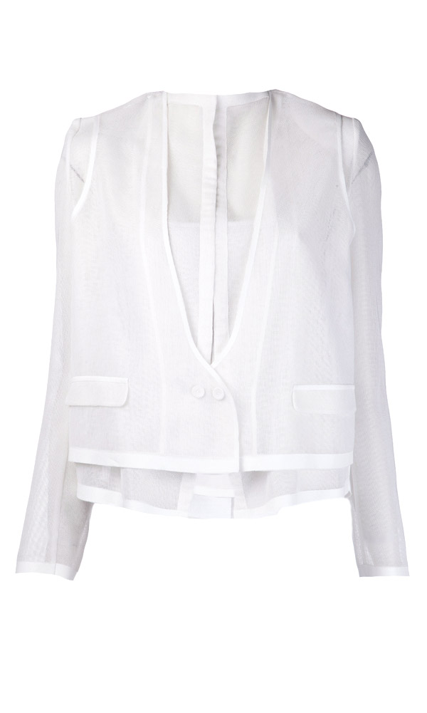 White mesh jacket